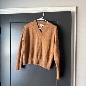 Cozy Brown V-Neck Sweater